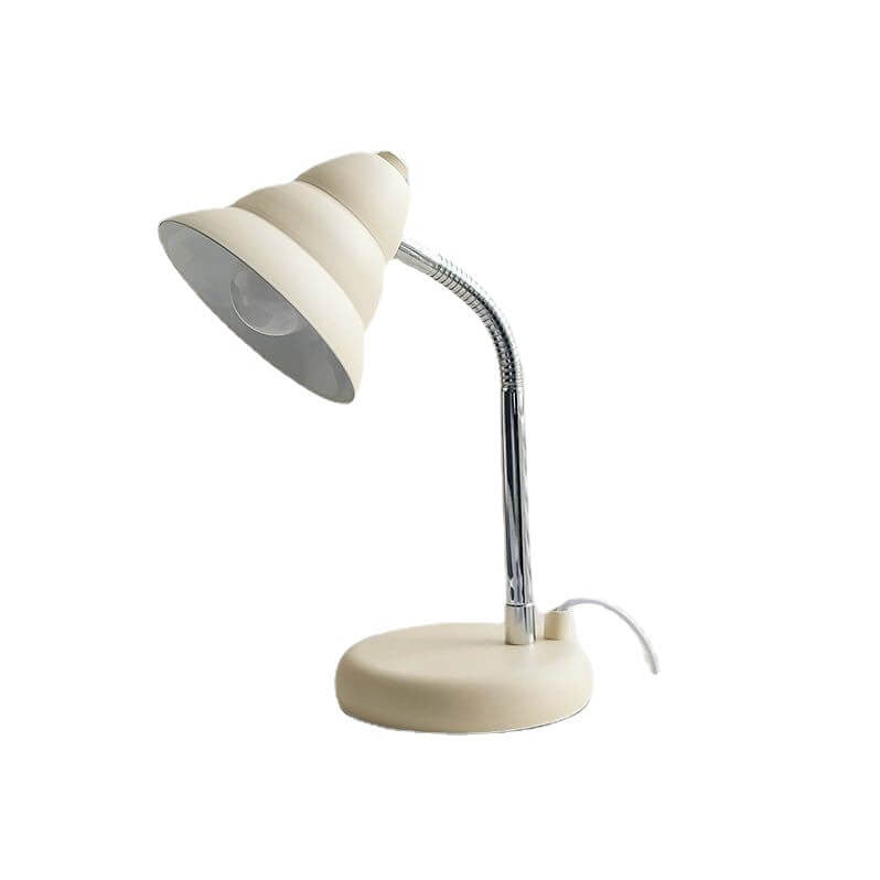 Cream Yellow Cone Iron Table Lamp