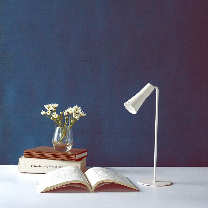 ABS Iron Cone White Table Lamp