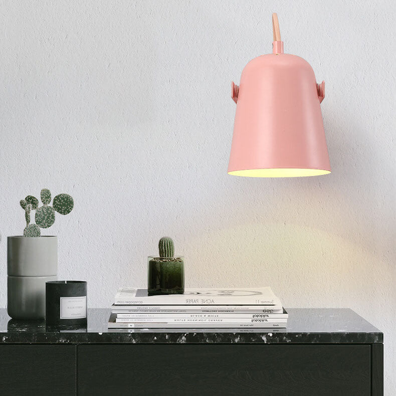 Macaron Iron Cylinder Dome Wall Lamp