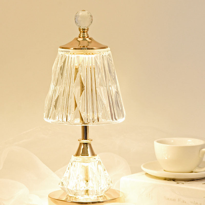 Crystal Glass Diamond Table Lamp