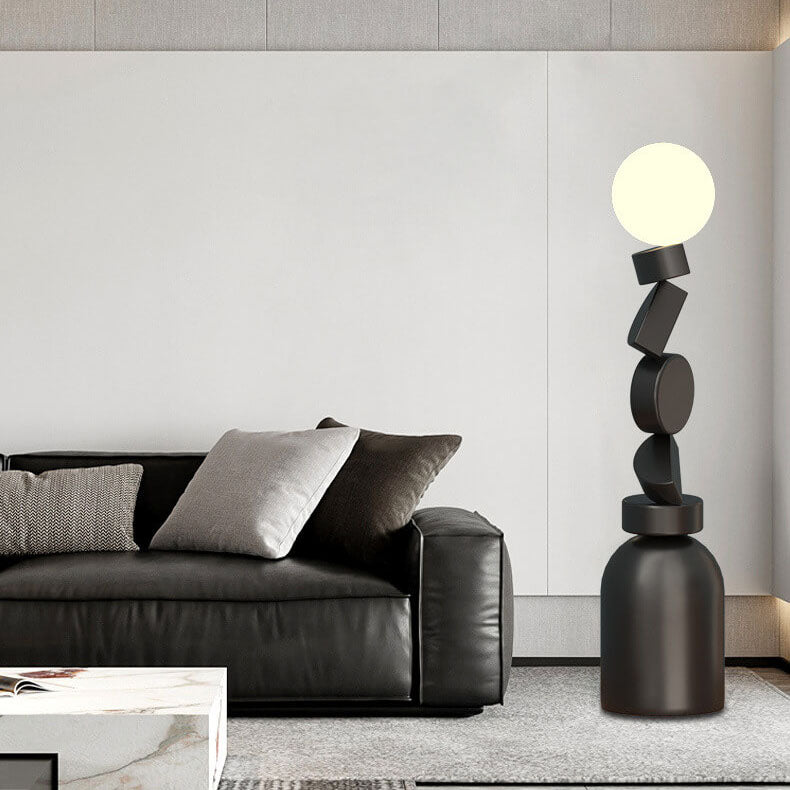 Geometric Blocks Stacked Iron Floor Lamp