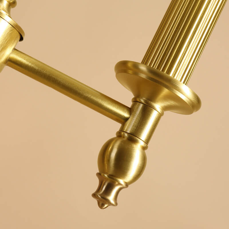 Full Copper Pleated Fabric Table Lamp