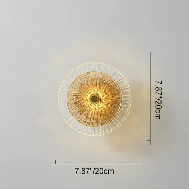 Glass Lotus Leaf Shape Wall Lamp