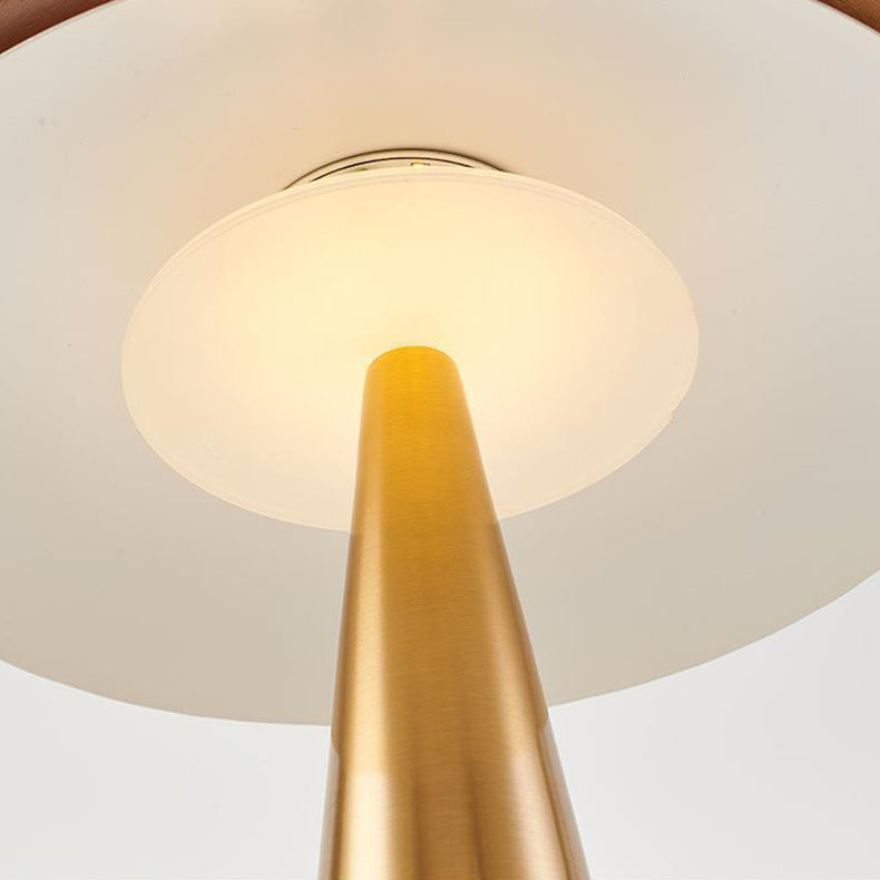 Iron Mushroom Shape Home 2-Light Table Lamp