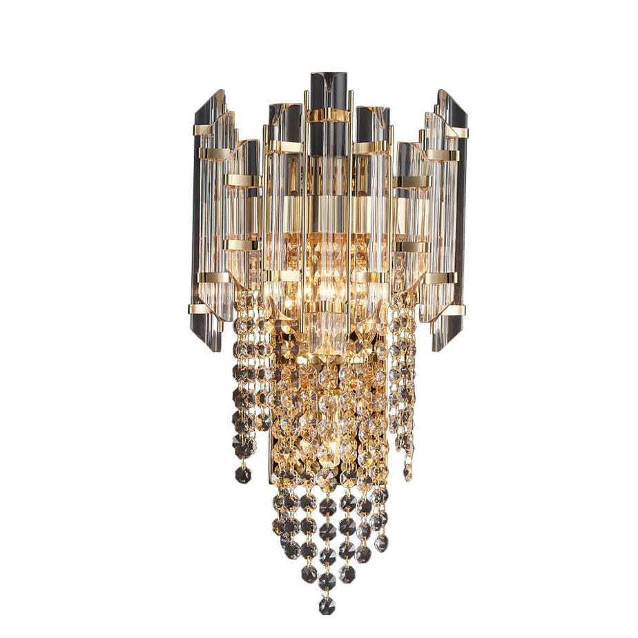 Crystal Tassel Gold 2/3 2-Light Wall Lamp
