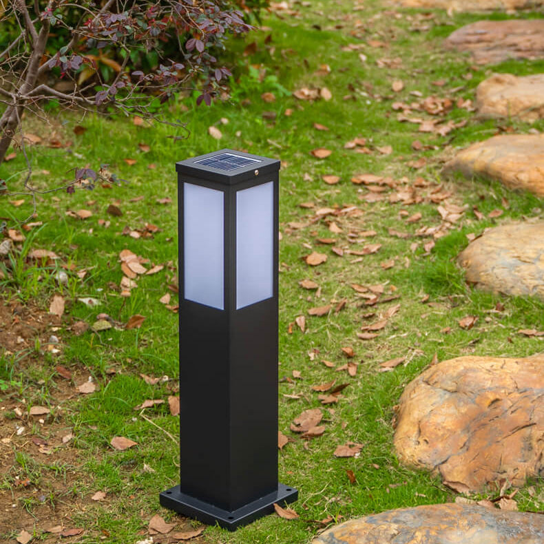 Modern Solar Lawn Square Outdoor Light