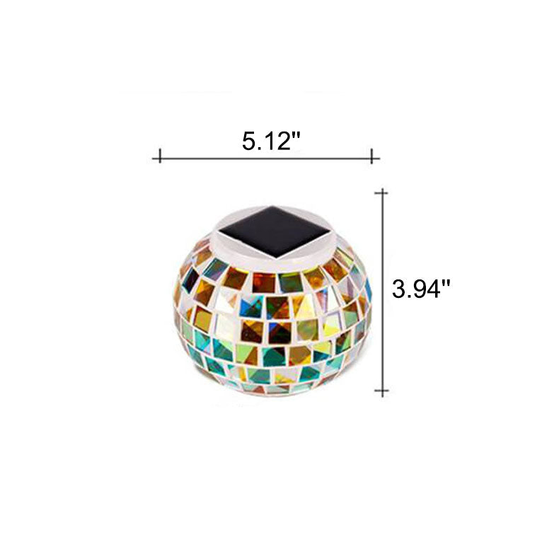 Tiffany Solar Mosaic Outdoor Light