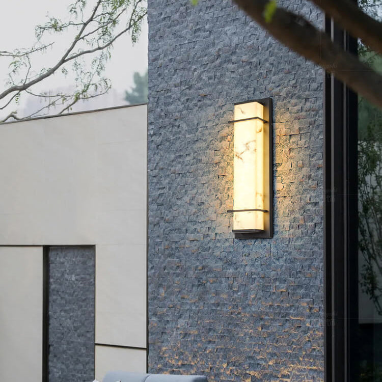 Imitation Marble Resin Lampshade Outdoor Light