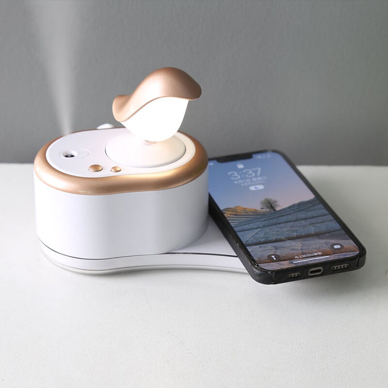 Wireless Rechargeable Humidifier Night Table Lamp