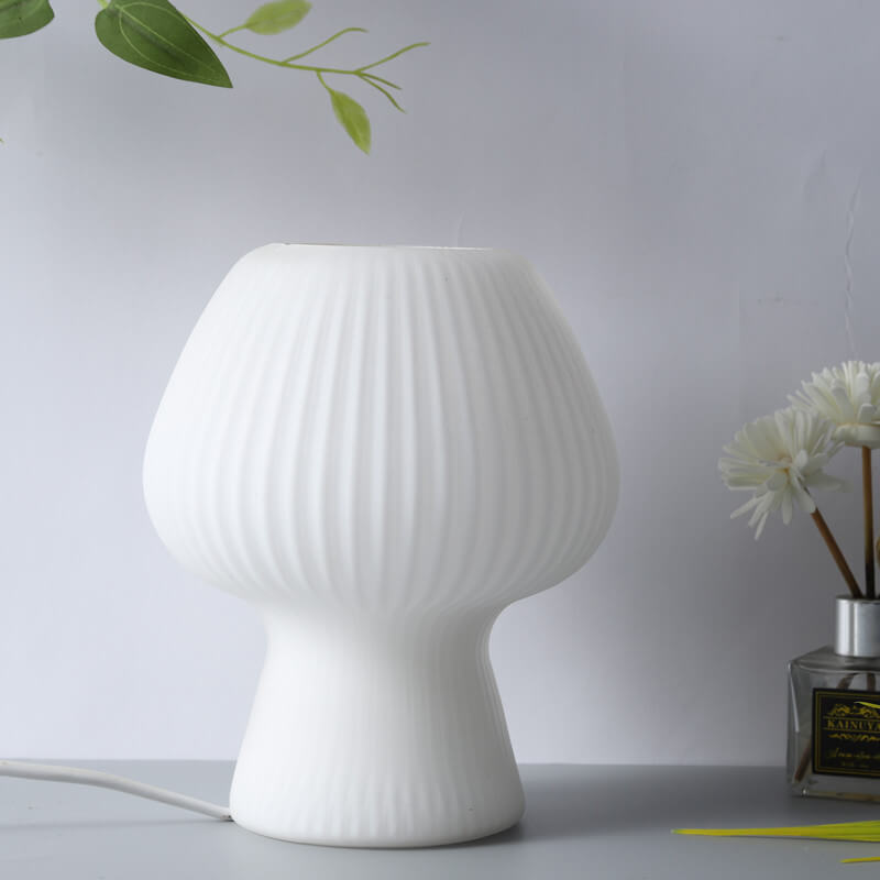 Mushroom Glass Bedside Table Lamp