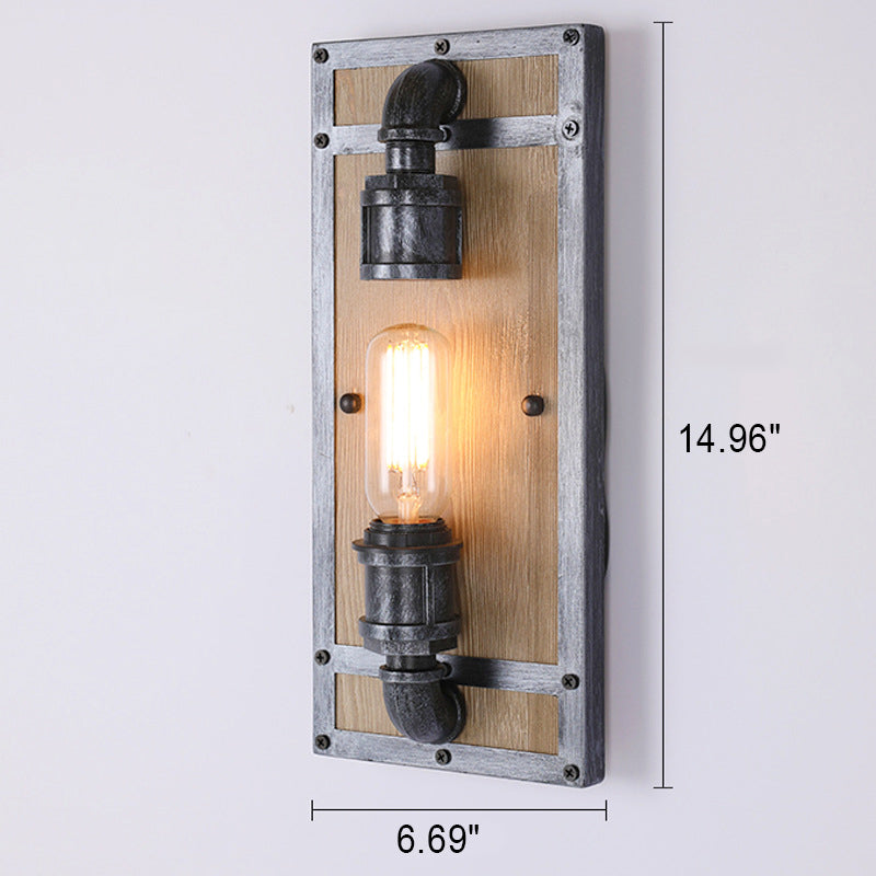 Wood Cage Wall Lamp