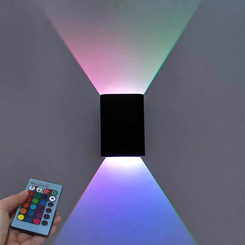 Square Aluminum RGB Wall Lamp