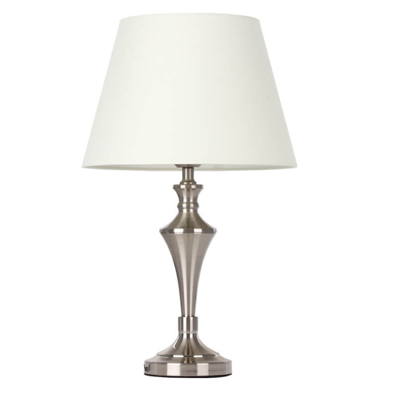 Beige Fabric Table Lamp