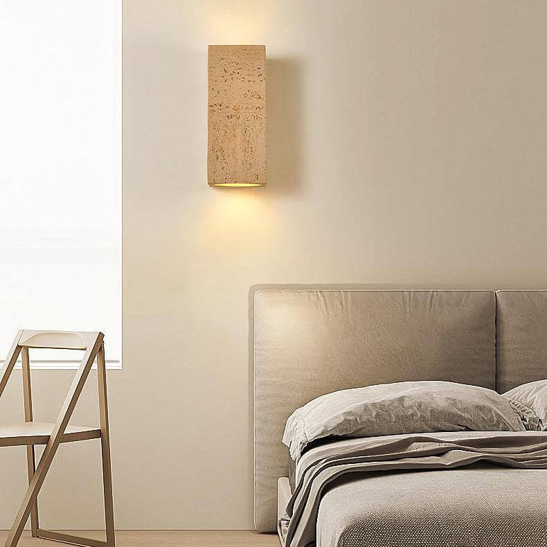 Square Column Hand Sculpted Wall Lamp