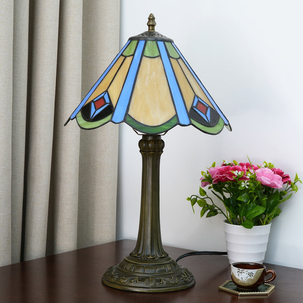 Conic Aluminium Alloy Glass Table Lamp