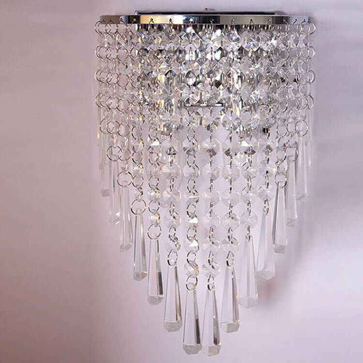 Crystal Tassel 2-Light Wall Lamp