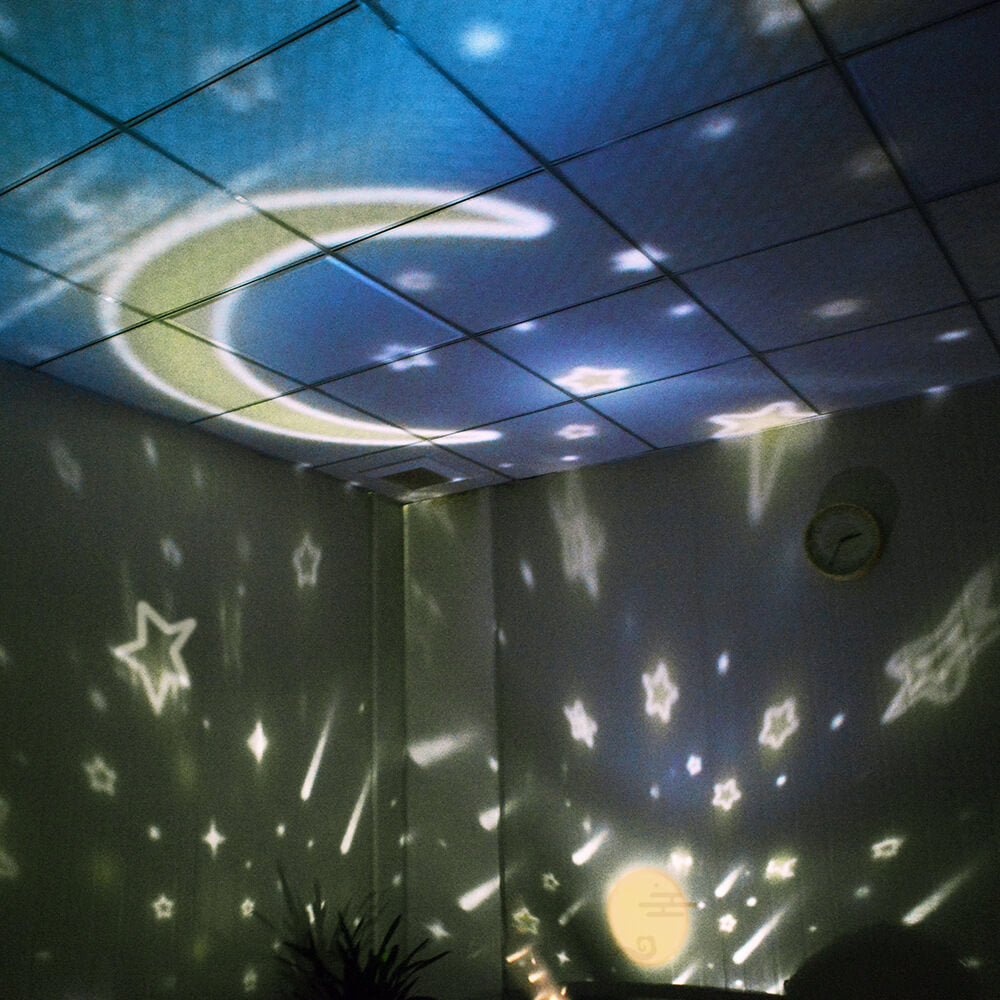 Rotating Star Ambient Rechargeable Table Lamp