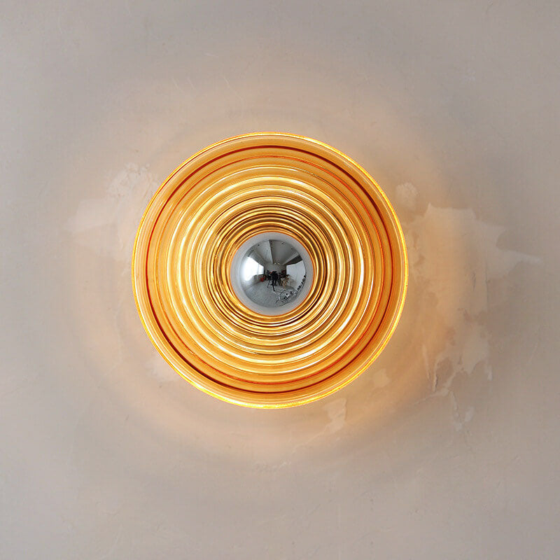 Water Ripple Transparent Glass Wall Lamp