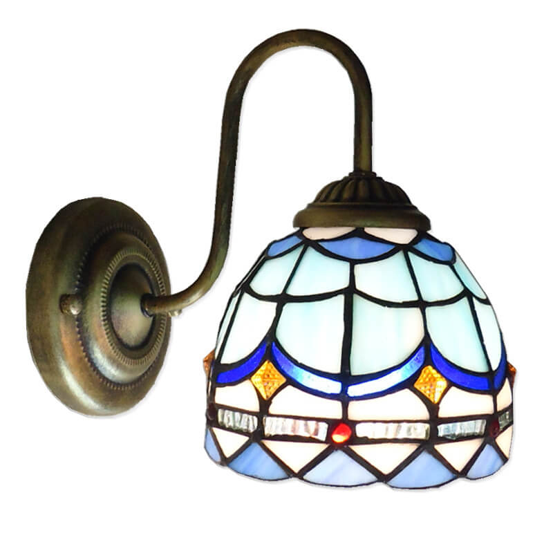 Resin Glass Flower Shape Wall Lamp