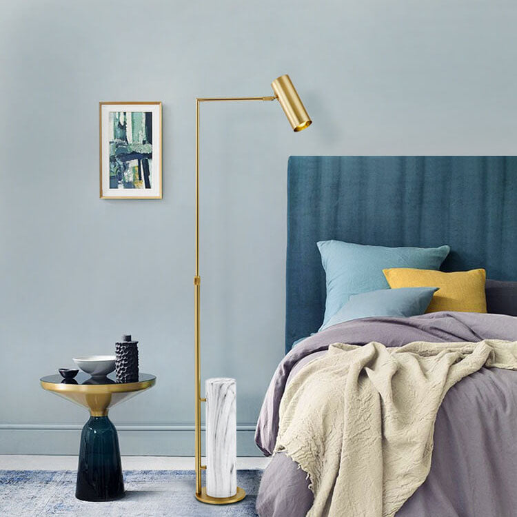 Foldable Iron Stone Floor Lamp