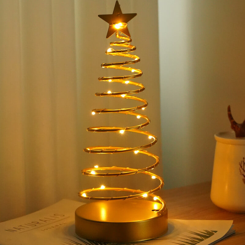Spiral Star Christmas Decorative Table Lamp