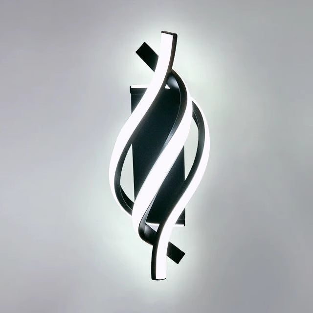 Spiral Line Aluminium Acrylic Wall Lamp
