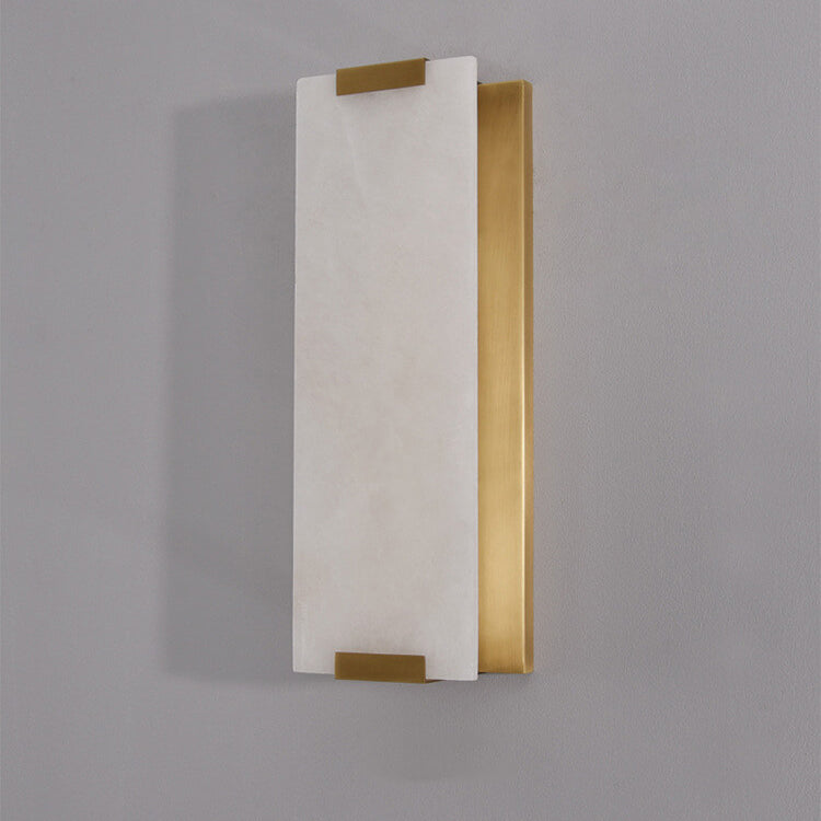 Copper Marble Strip Design 3-Light Wall Lamp