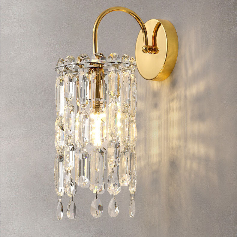 Gold Finish Frame Dazzling Wall Lamp