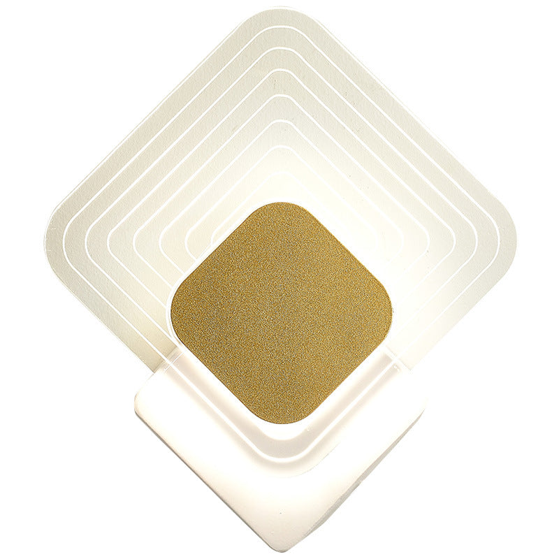 Gold Geometric Acrylic Wall Lamp