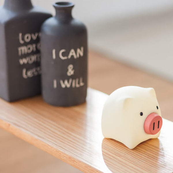 Cute Pig Touch Timer Table Lamp