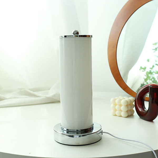 Glass Column Night Table Floor Lamp