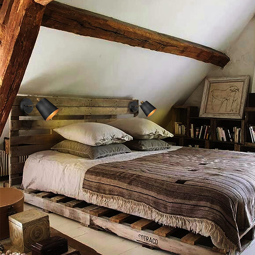 Cylinder Iron Bedroom Wall Lamp