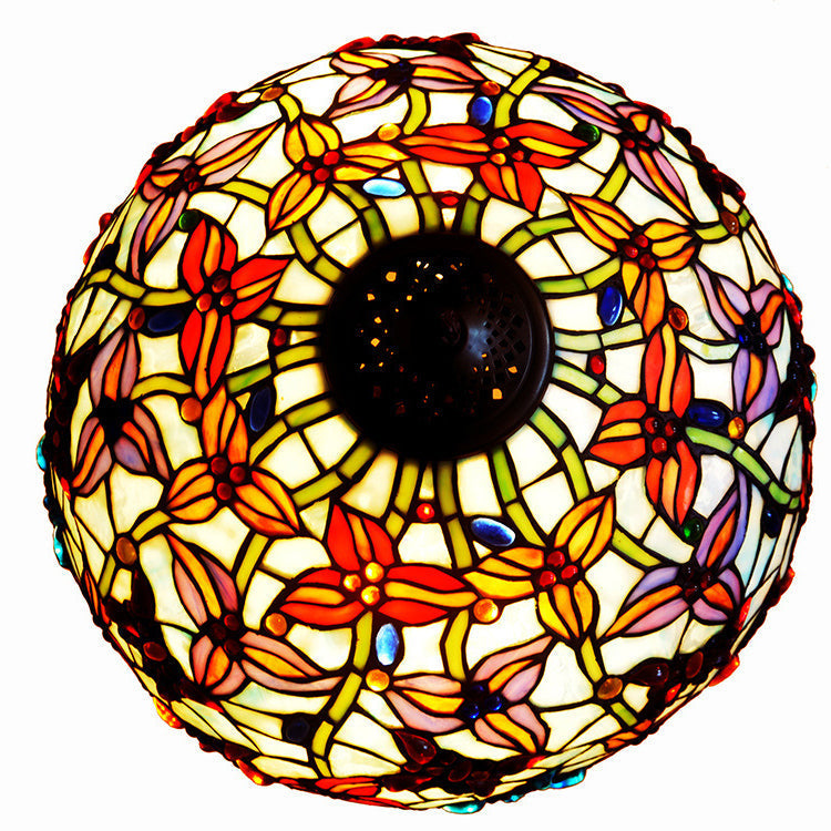 Butterfly Decoration Stained Glass 2-Light Floor Lamp