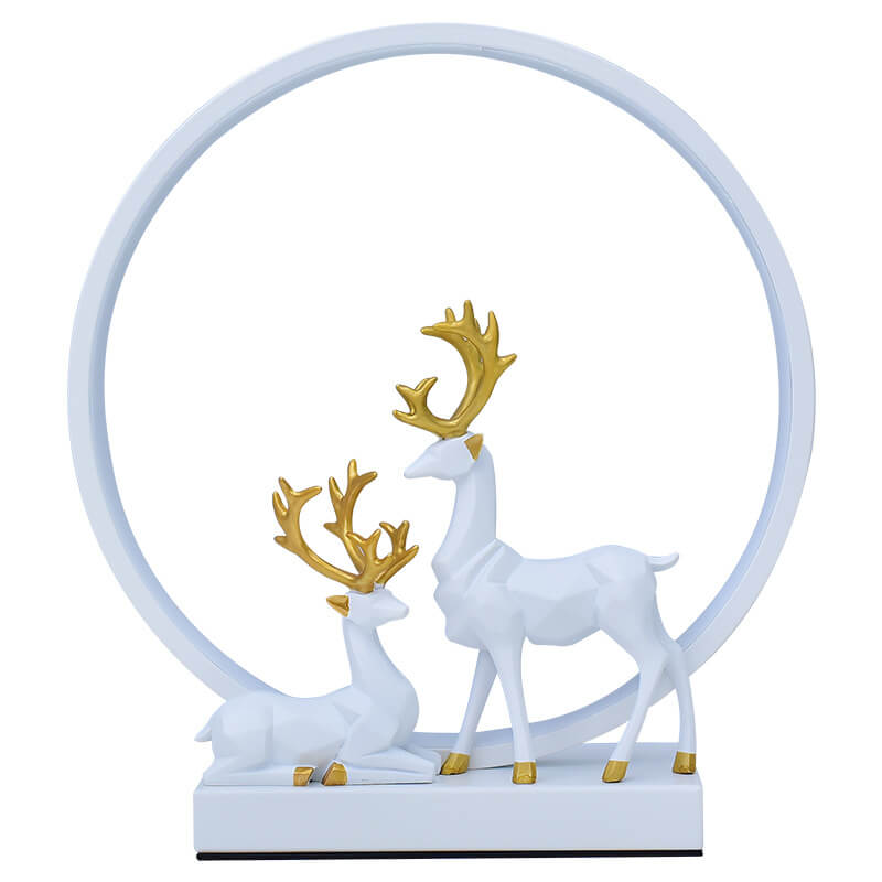 Circle Deer Night Table Lamp