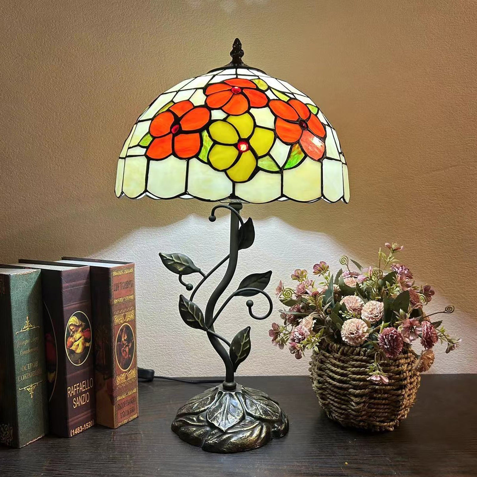 Dome Iron Glass Living Table Lamp