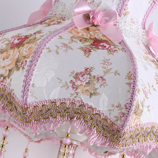 Romantic Fabric Tassel Table Lamp