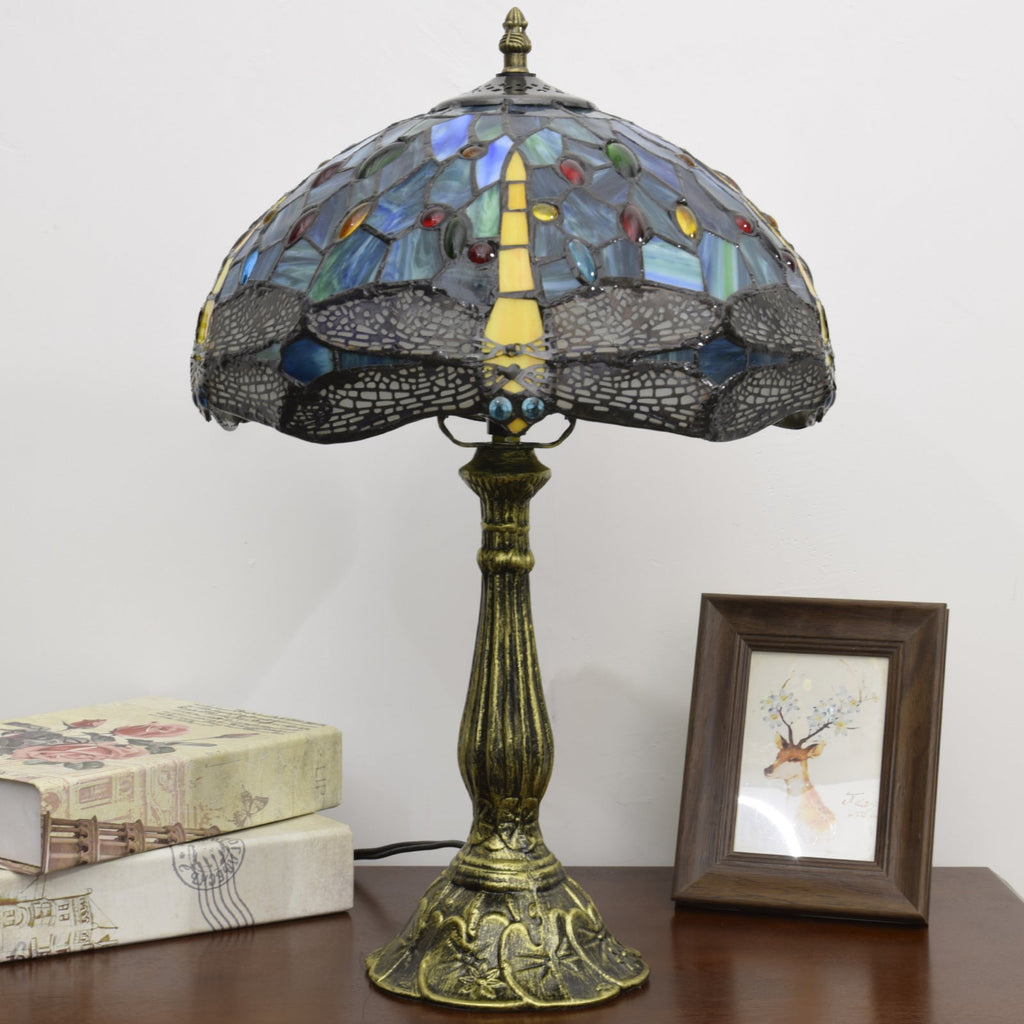 Aluminum Alloy Glass Dome Table Lamp