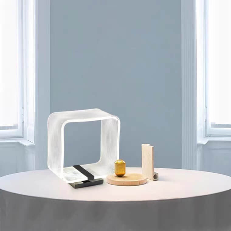 Square Ring Acrylic Decorative Table Lamp