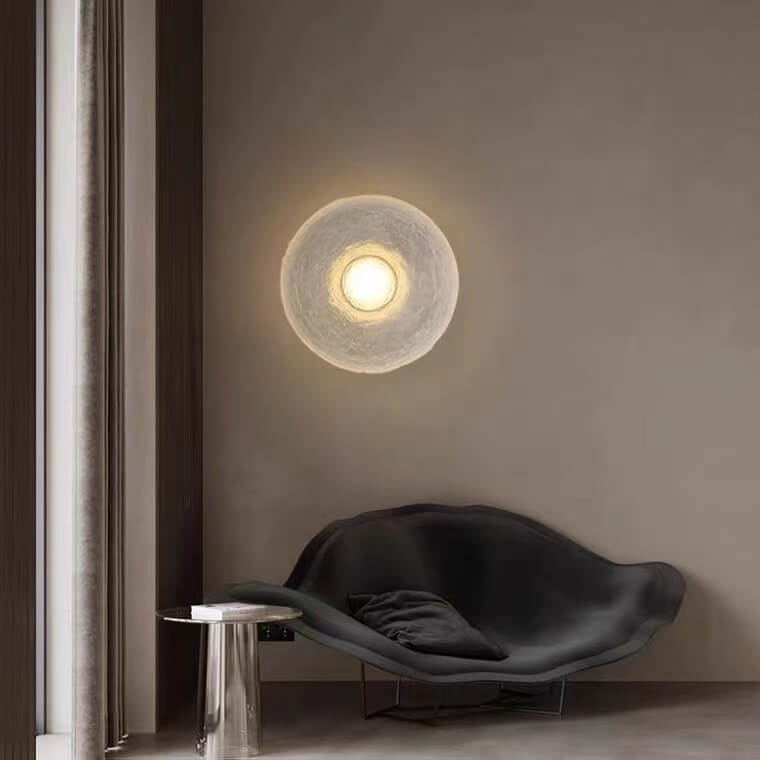 Resin Wrought Iron Round Wall Lamp