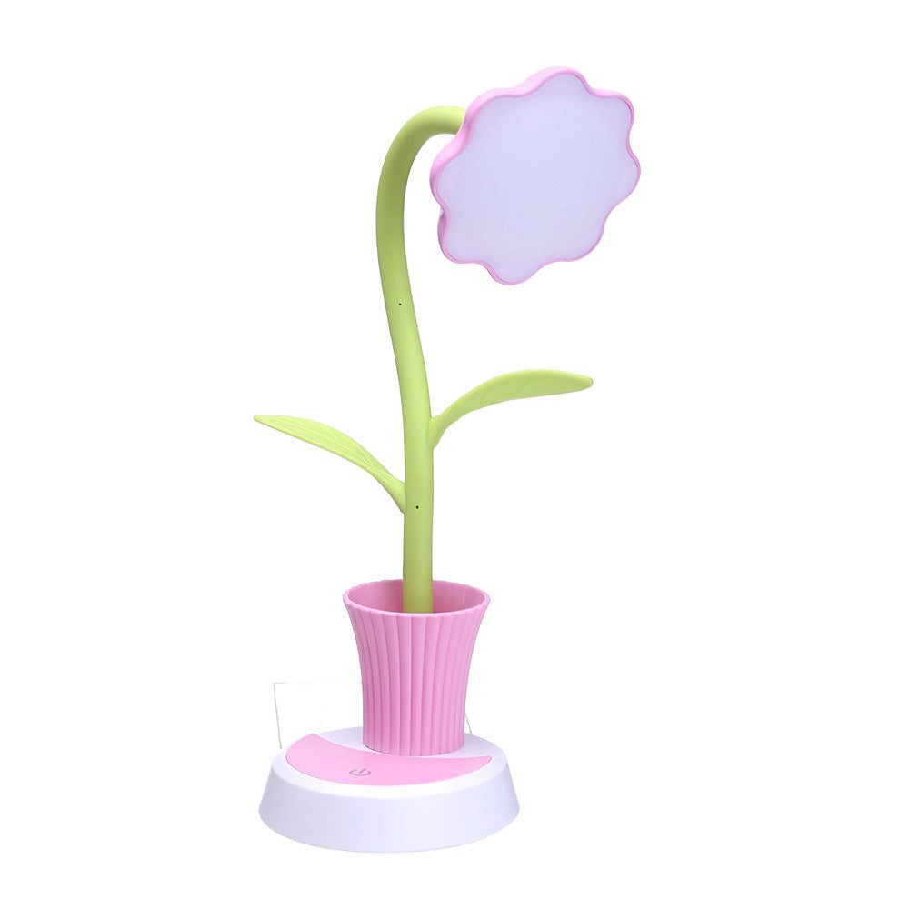 Sun Flower Pen Holder Table Lamp