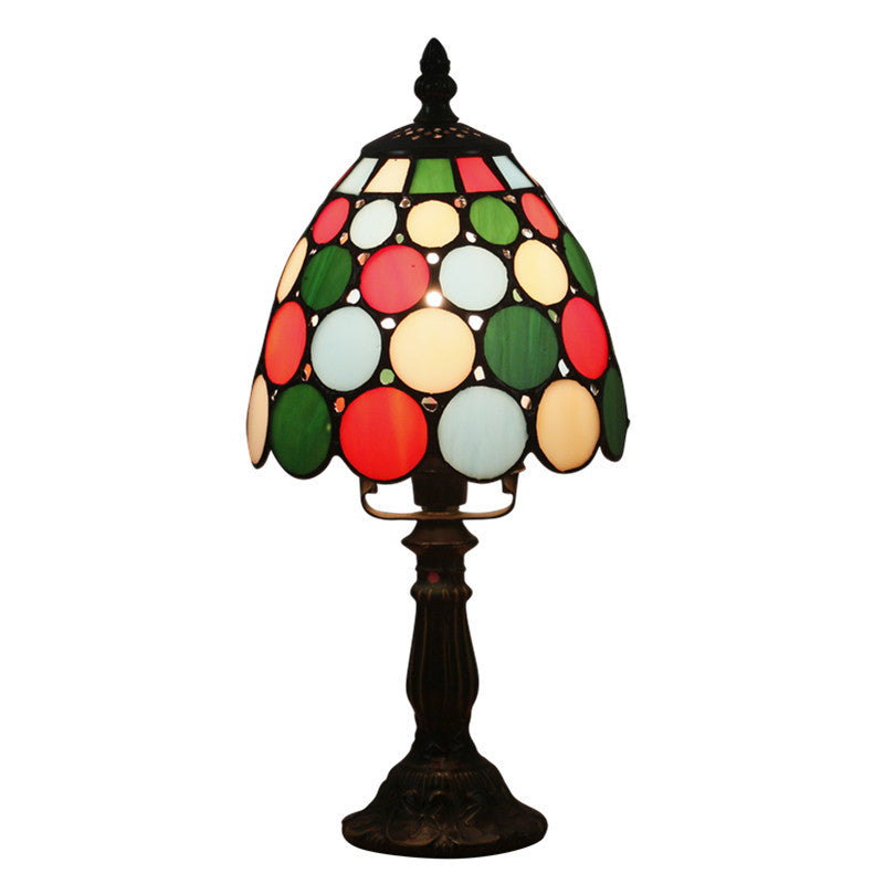 Style Stained Glass Cone Table Lamp