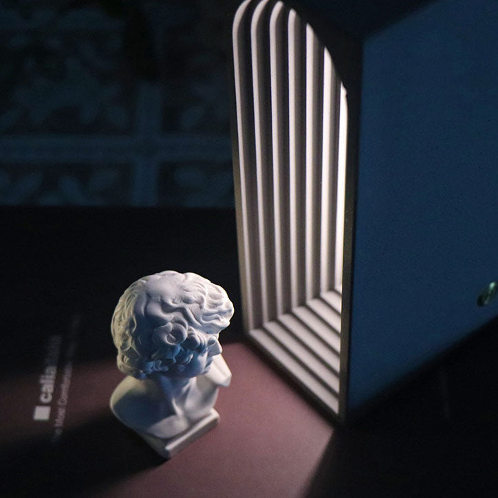 Rectangular Cement Table Lamp