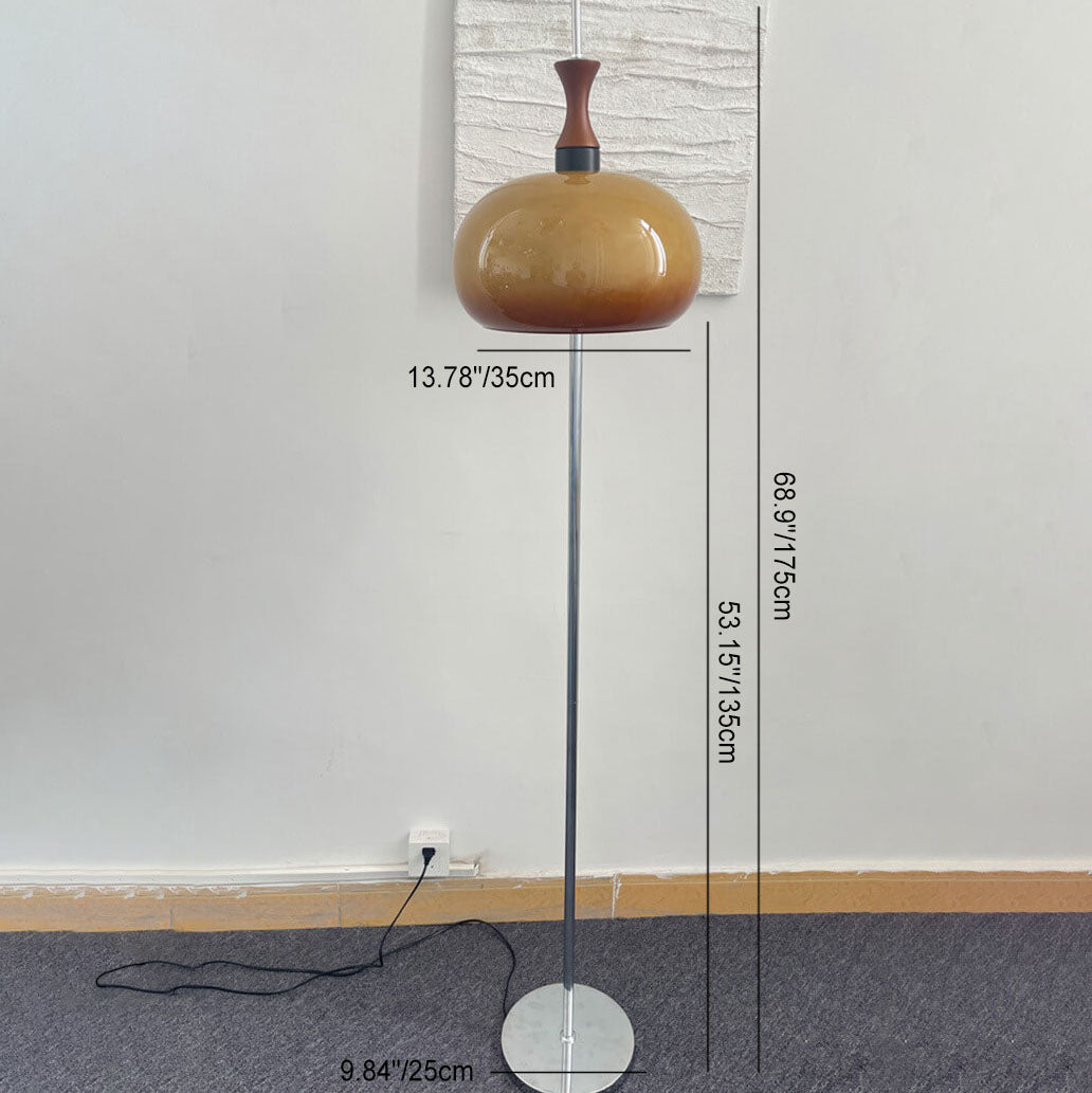 Gradient Glass Sphere 2-Light Floor Lamp