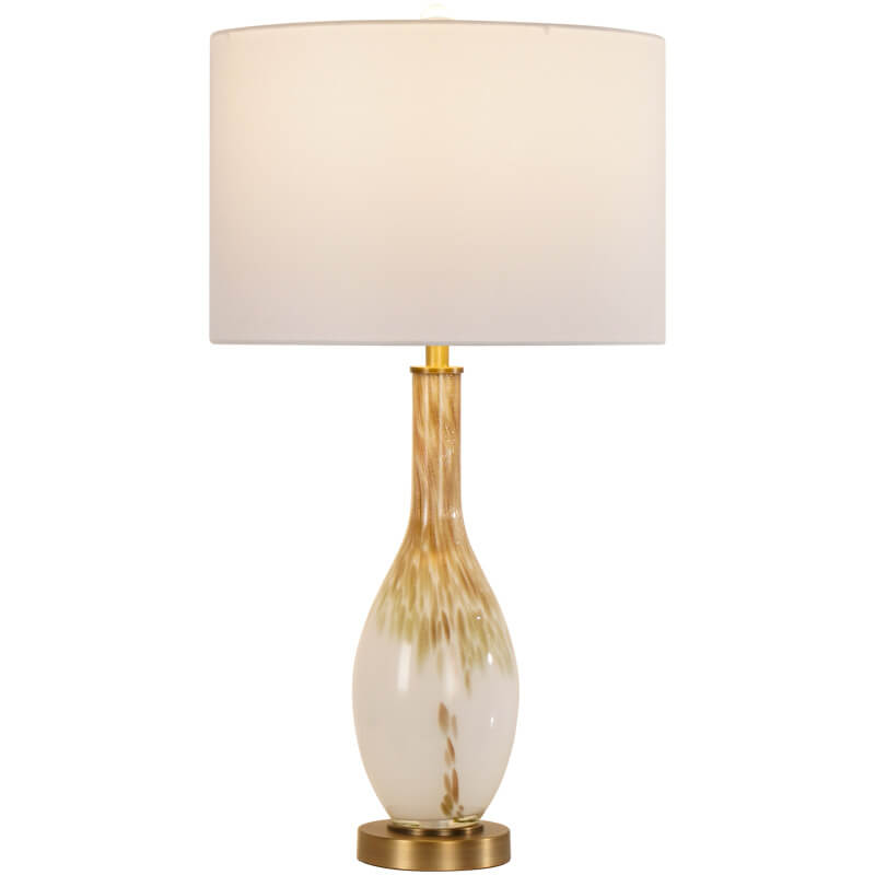 Flowing Gold Glazed Glass Table Lamp