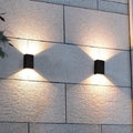 Pure Black Rectangular Aluminum Wall Lamp