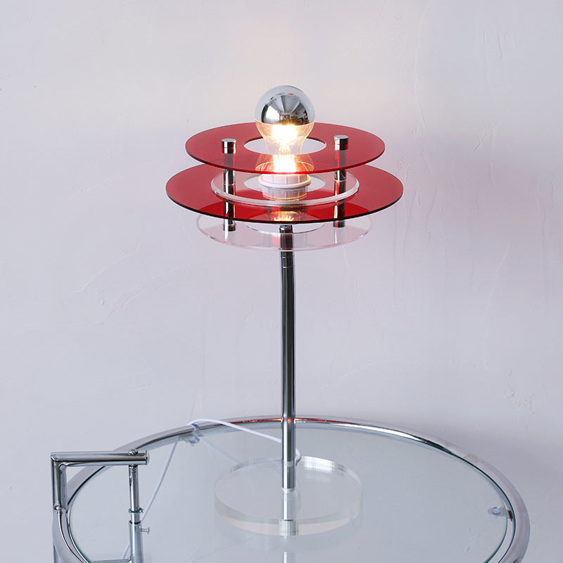 Acrylic Space Saucer Design Table Lamp