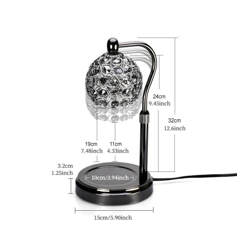 Rotatable Metal Ball Touch Table Lamp