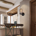 Aluminum Round Cage Entryway Wall Lamp