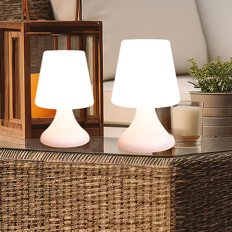 PE Cup Shape Table Outdoor Light