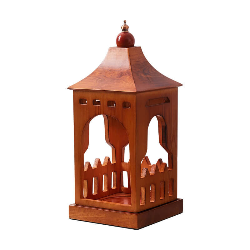 Walnut Cabin Melting Wax Table Lamp